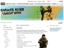 Tablet Screenshot of karate-army.sk